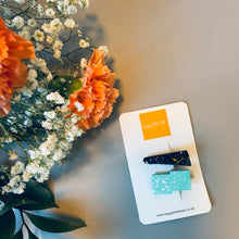 Load image into Gallery viewer, Mini Terrazzo hair clip set