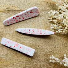 Load image into Gallery viewer, Pink/Red Terrazzo hair clip