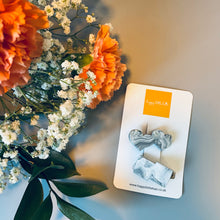 Load image into Gallery viewer, Mini Marble effect hair clip set
