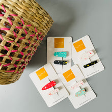 Load image into Gallery viewer, Mini Terrazzo hair clip set