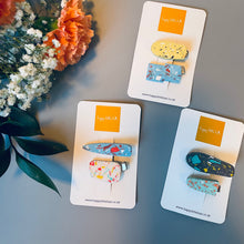 Load image into Gallery viewer, Mini Terrazzo hair clip set