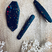 Load image into Gallery viewer, Night Sparkles Terrazzo hair clip