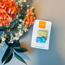 Load image into Gallery viewer, Mini Terrazzo hair clip set