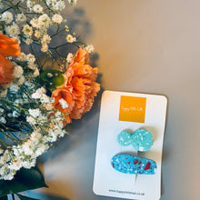 Load image into Gallery viewer, Mini Terrazzo hair clip set