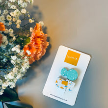 Load image into Gallery viewer, Mini Terrazzo hair clip set