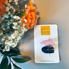 Load image into Gallery viewer, Mini Terrazzo hair clip set