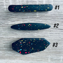 Load image into Gallery viewer, Night Sparkles Terrazzo hair clip